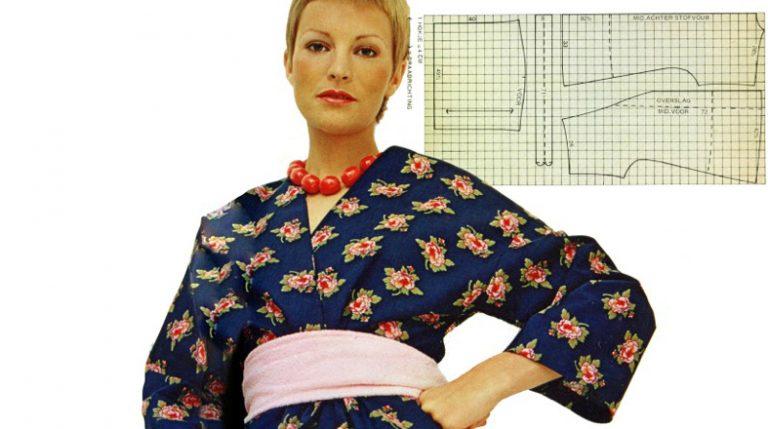 Vintage patroon: kimonojurk en jas(je)